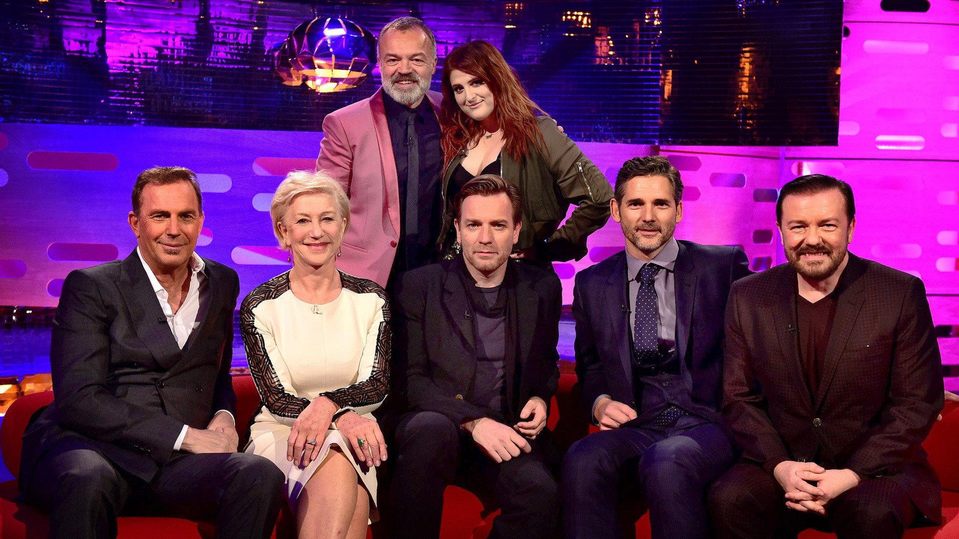 Still from Dame Helen Mirren, Kevin Costner, Ewan McGregor, Ricky Gervais, Eric Bana, Meghan Trainor