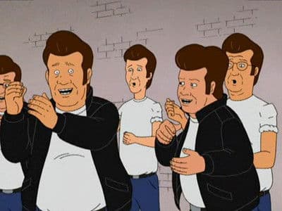 Still from It Ain't Over 'til the Fat Neighbor Sings