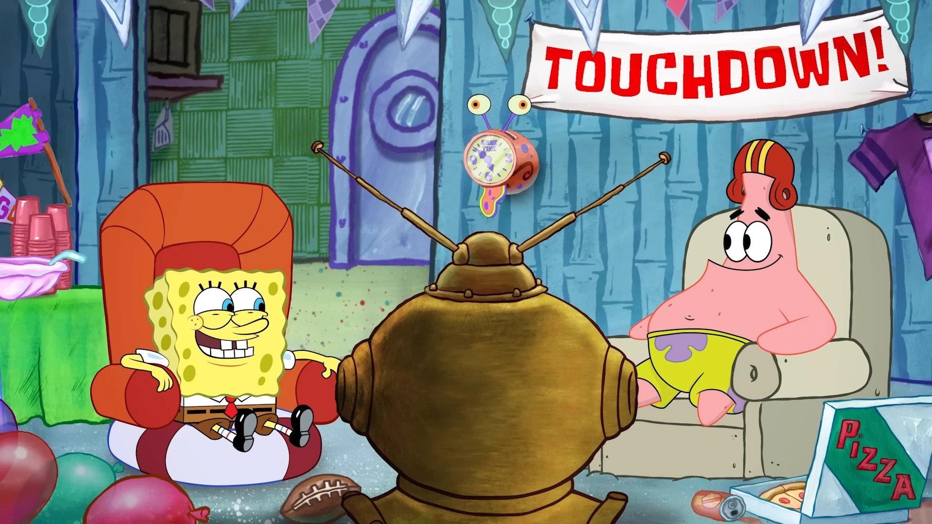 Still from SpongeBob's Super Bowl Party