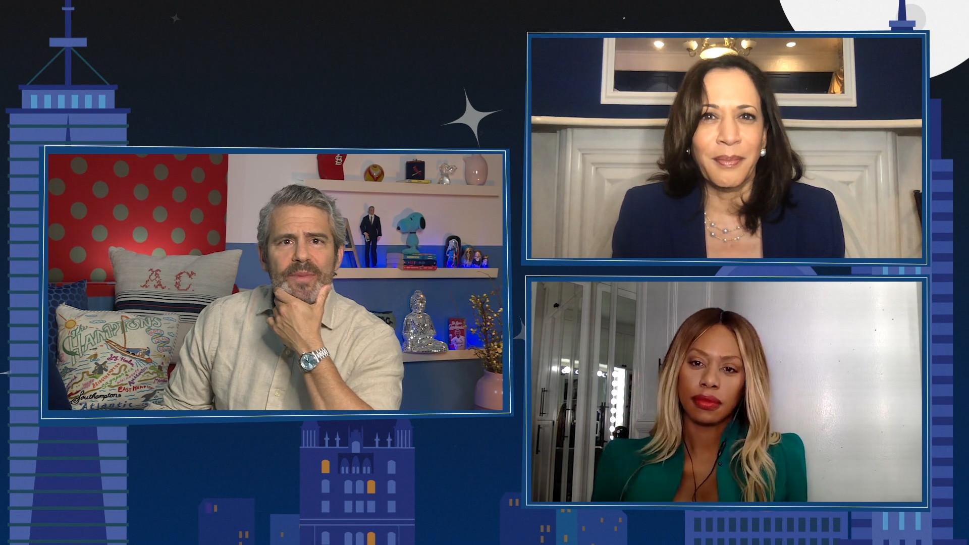 Still from Kamala Harris & Laverne Cox
