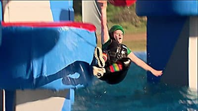 Still from Spring Wipeout: Ballsy Shows Off His Giblets