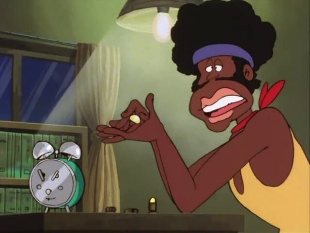Still from The Chewing-Gum Disguise Operation