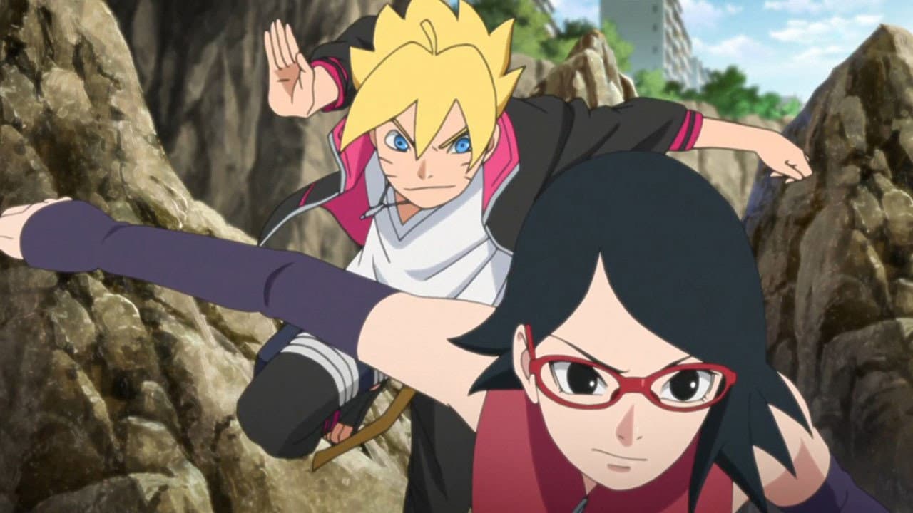 Still from Boruto and Sarada
