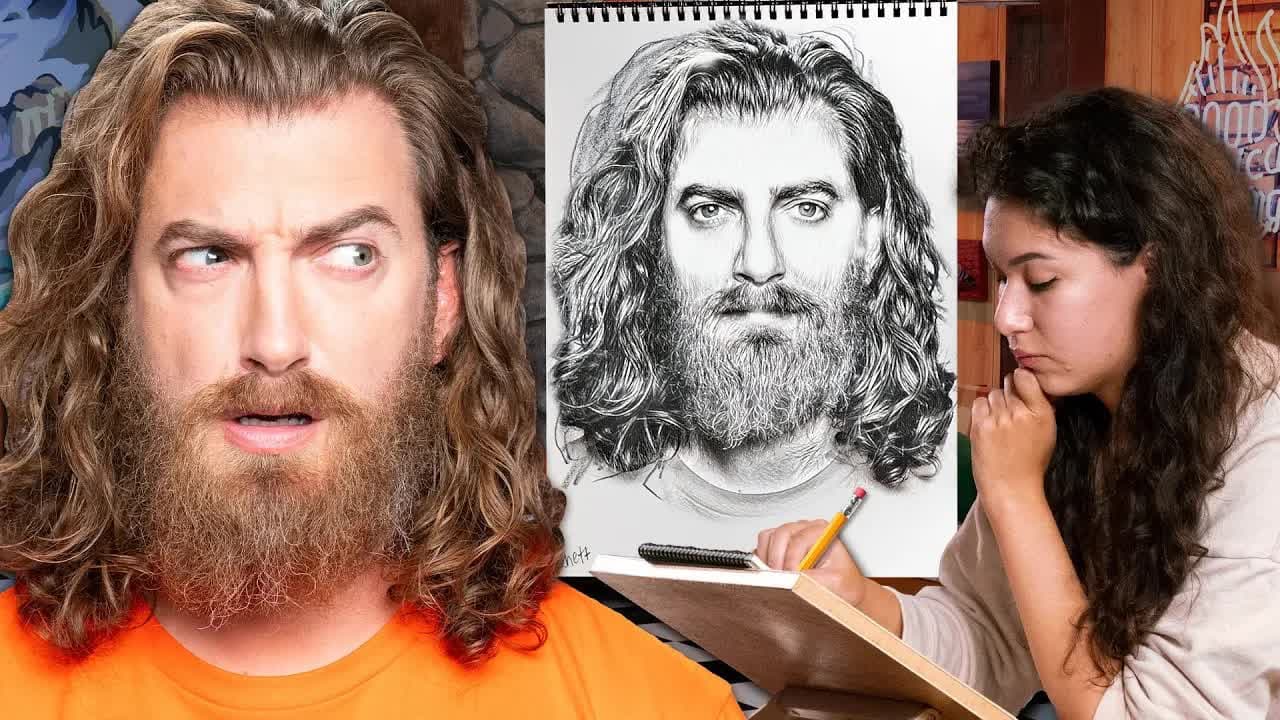 Still from Blind Draw My Face Challenge