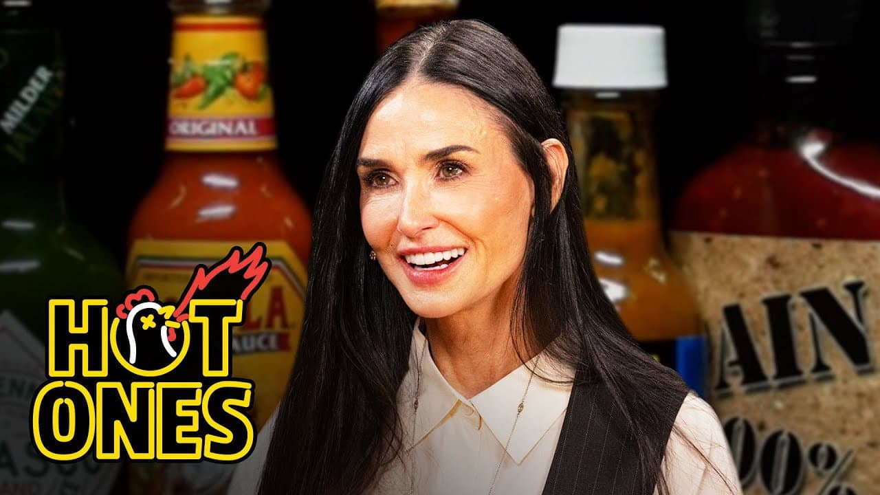 Still from Demi Moore Celebrates Her Birthday While Eating Spicy Wings