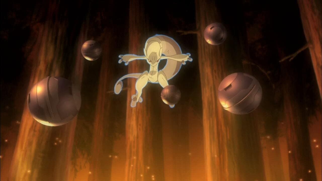 Still from Mewtwo: Prologue to Awakening