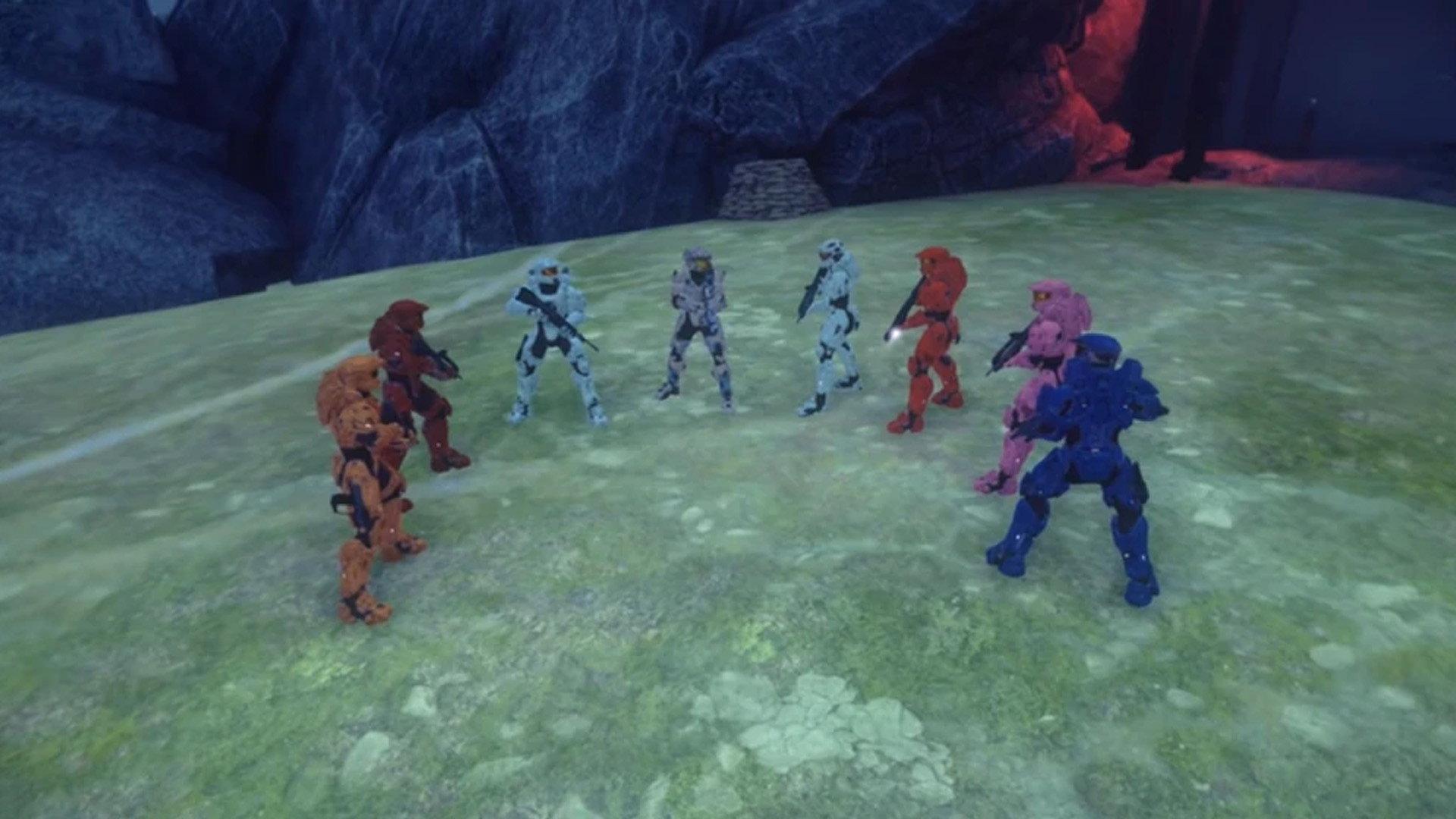 Still from Red vs Red
