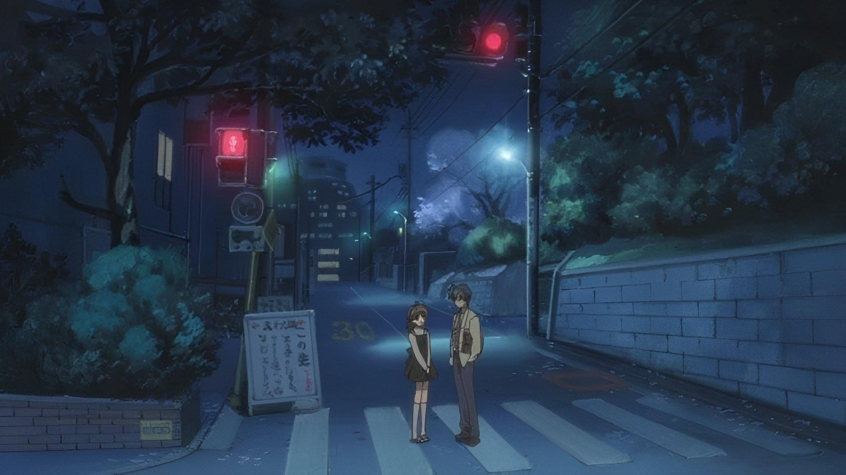 Still from On the Hillside Path Where the Cherry Blossoms Flutter