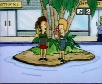 Still from Beavis and Butt-head's Island