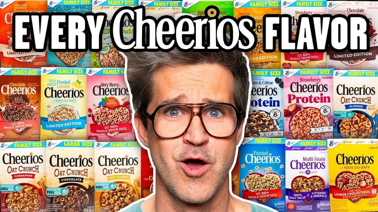 Still from We Tried EVERY Cheerio