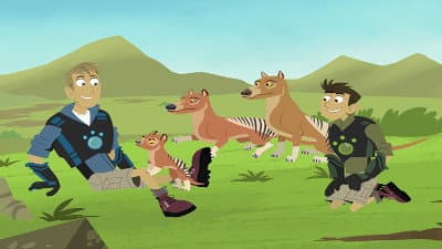 Still from Back in Creature Time, Part 2 – Tasmanian Tiger