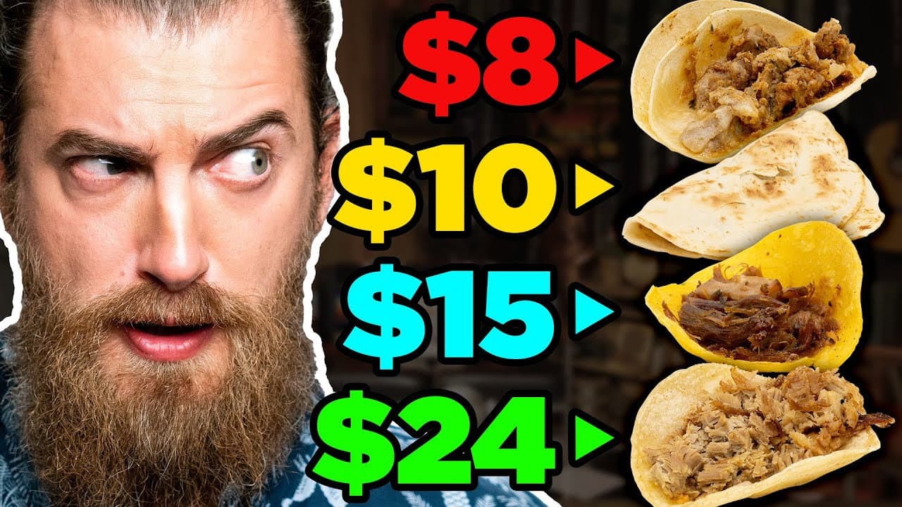 Still from Frozen vs. Fast vs. Fancy Food Taste Test