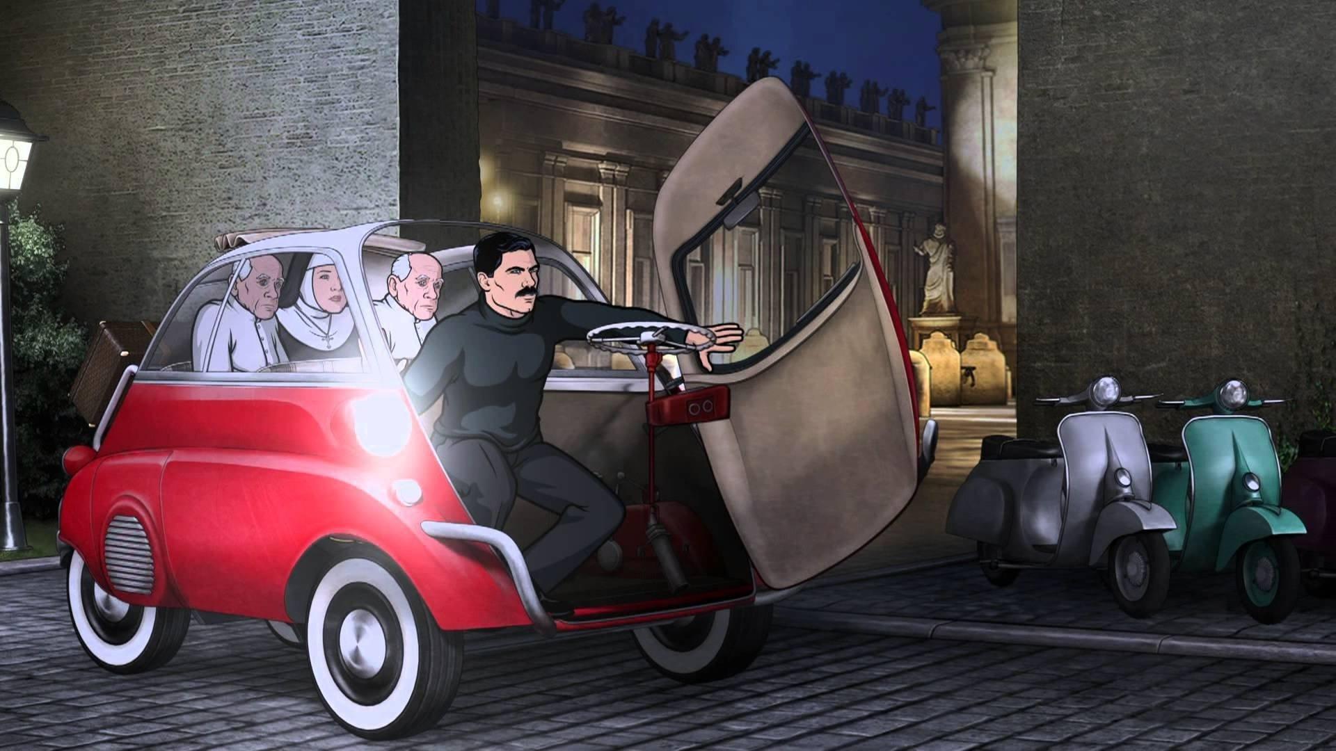 Still from The Papal Chase