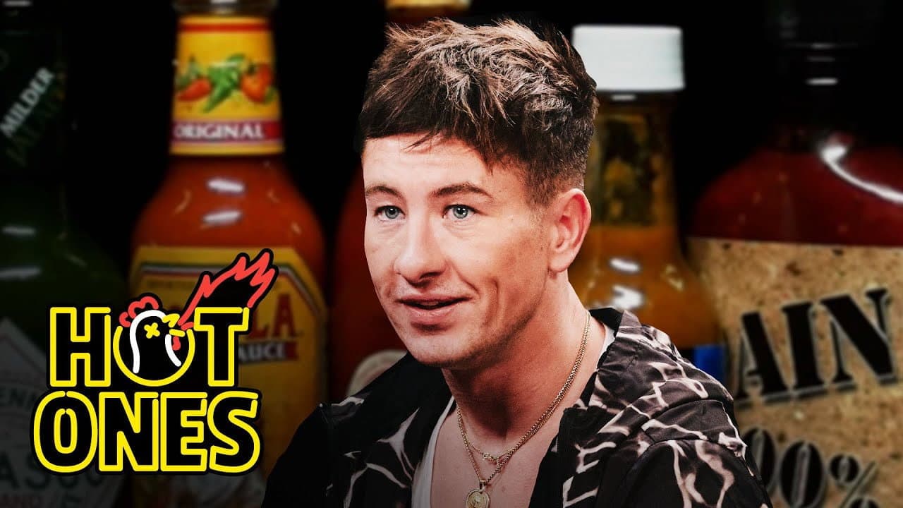Still from Barry Keoghan Plays Hard to Get While Eating Spicy Wings
