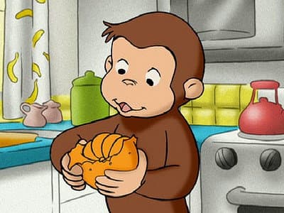 Still from Curious George, A Peeling Monkey