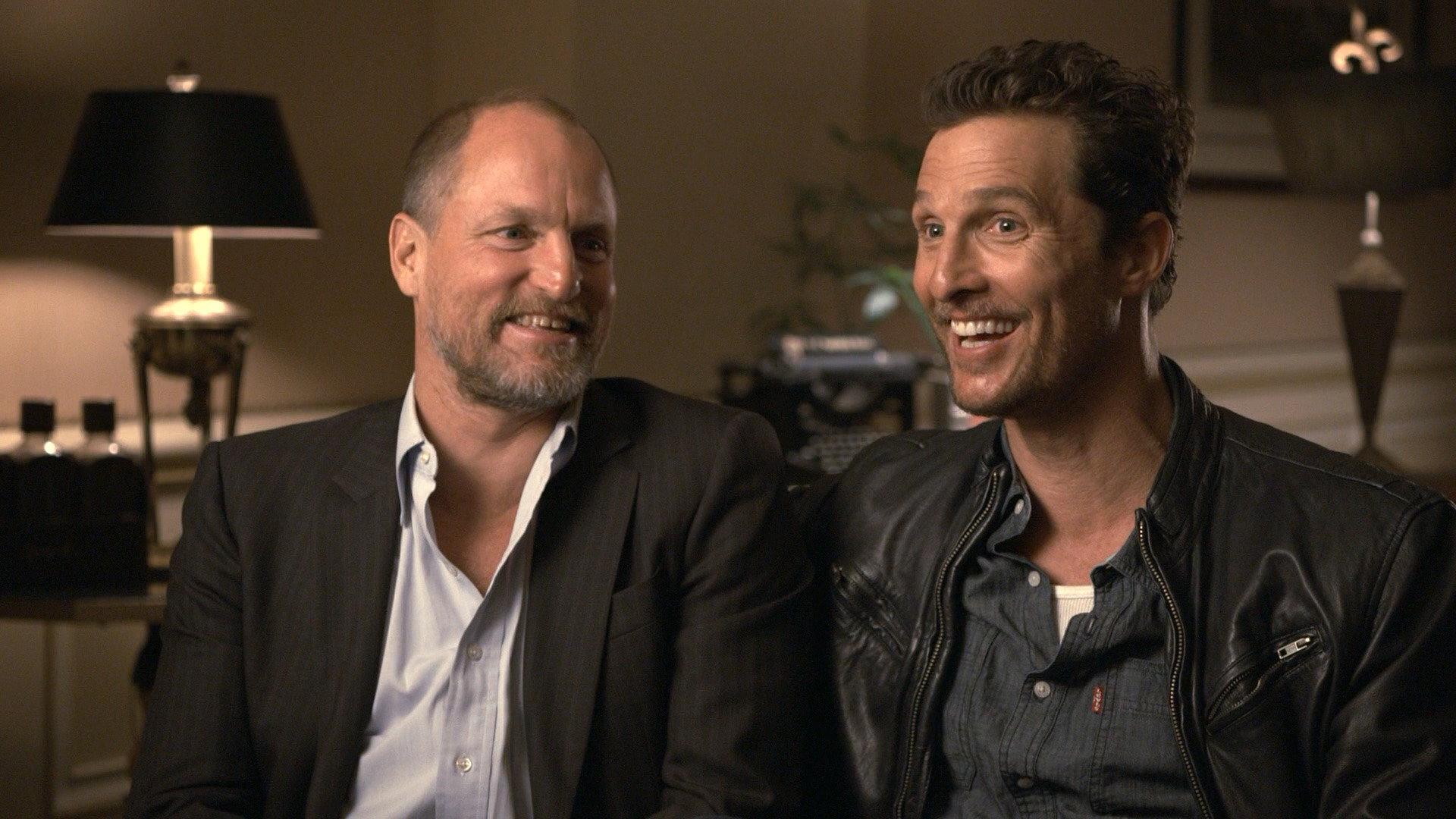 Still from Up Close With Matthew McConaughey and Woody Harrelson