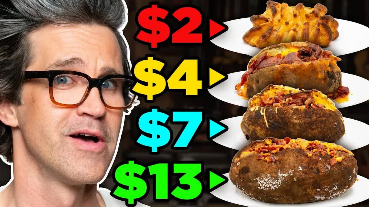 Still from Frozen vs. Fast vs. Fancy Food Taste Test