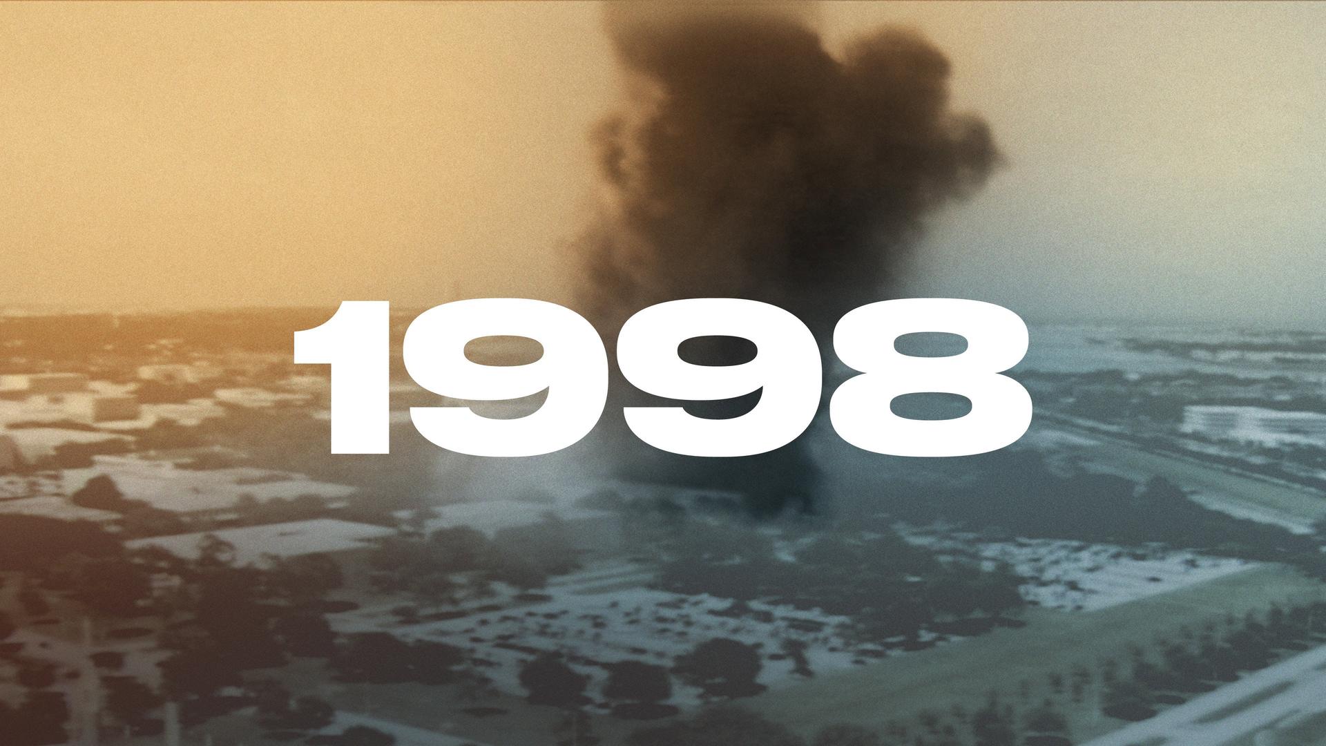 Still from Leap into a New Millennium: 1996-2001 - JSC Bombing Trial (1998)