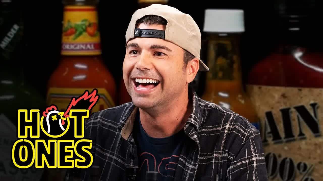 Still from Mark Rober Gives Up on Science While Eating Spicy Wings