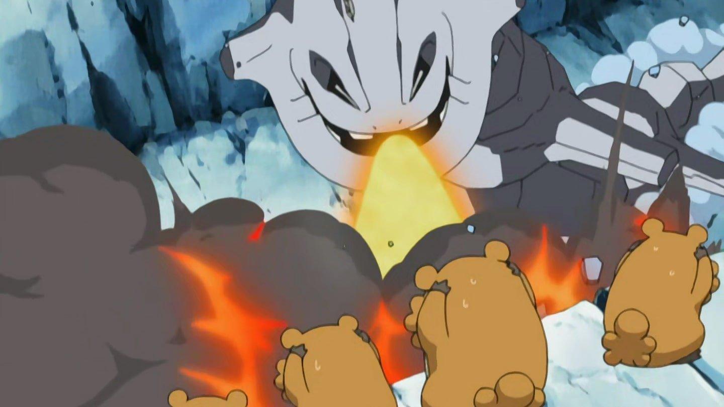 Still from Faced with Steelix Determination!