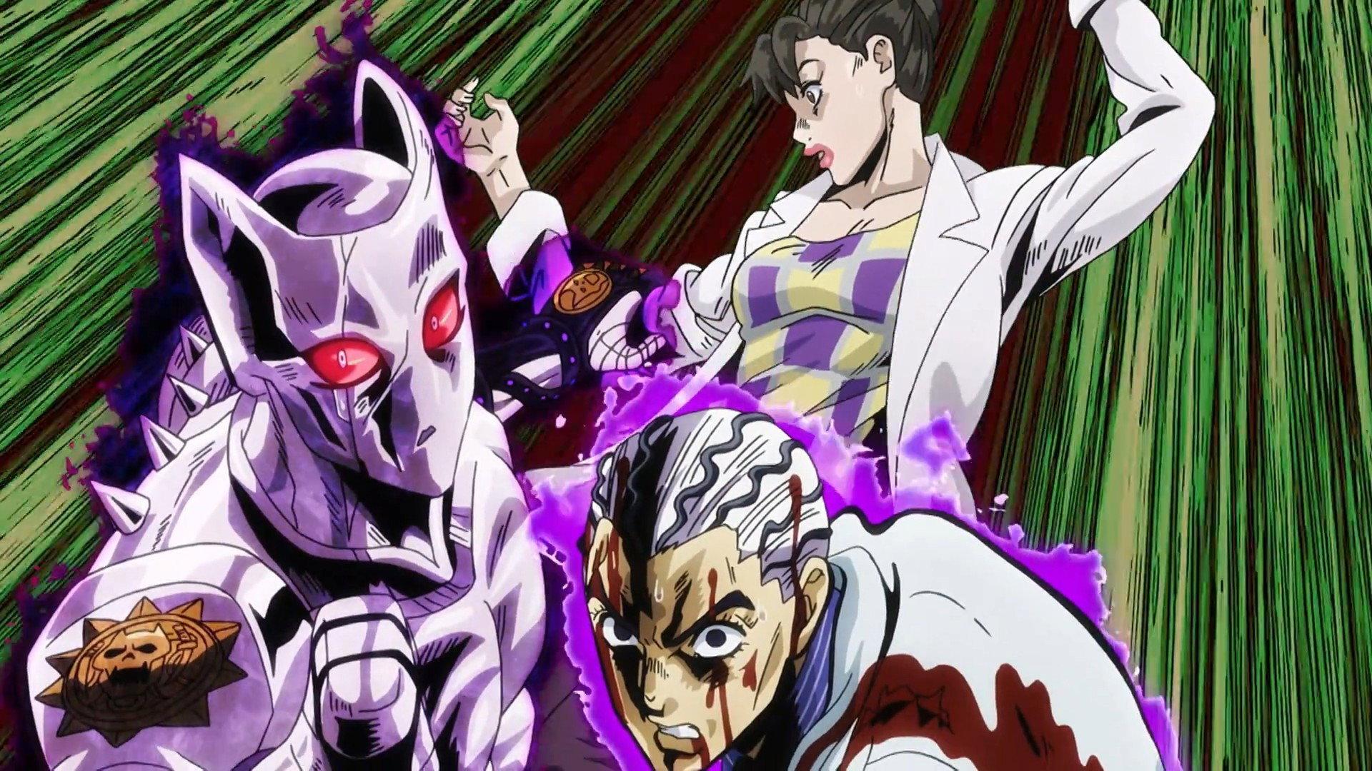 Still from Goodbye, Morioh – The Heart of Gold