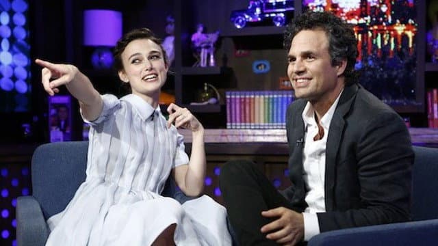 Still from Keira Knightley & Mark Ruffalo