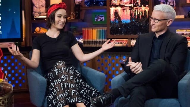 Still from Olivia Wilde & Anderson Cooper