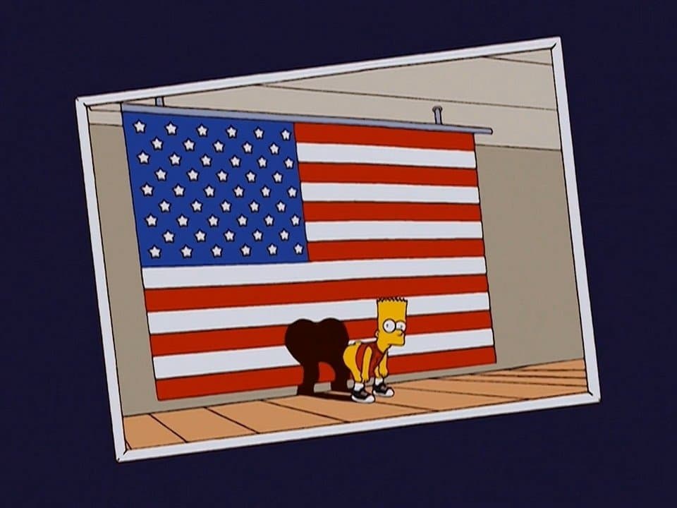 Still from Bart-Mangled Banner