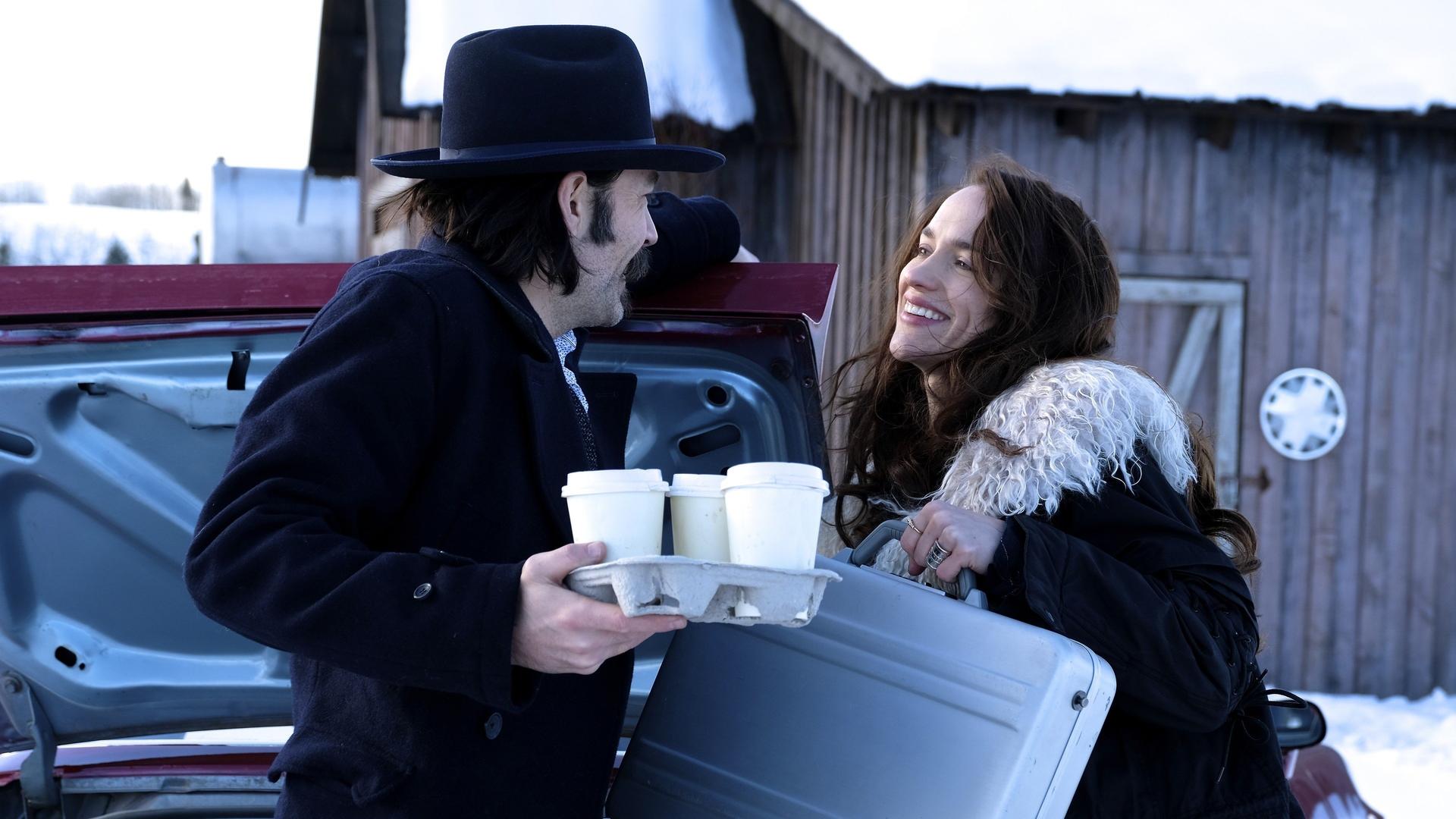 Still from Let's Pretend We're Strangers