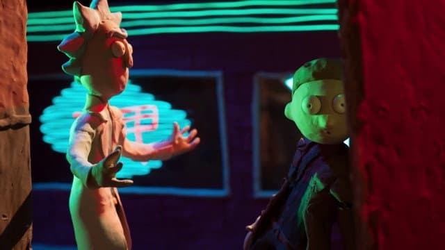 Still from Rick and Morty The Non-Canonical Adventures: Blade Runner