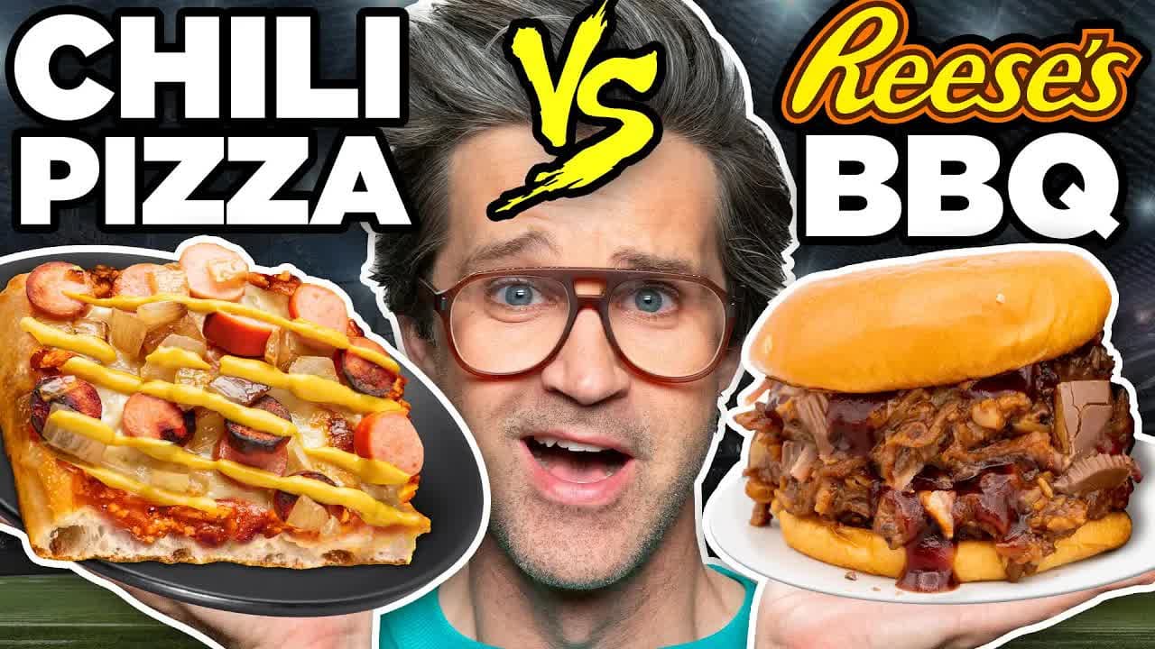 Still from Craziest Stadium Foods In America (Taste Test)