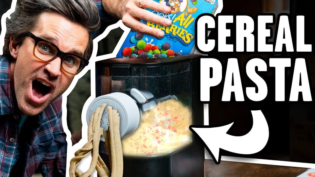 Still from We Made Pasta Out Of Cereal