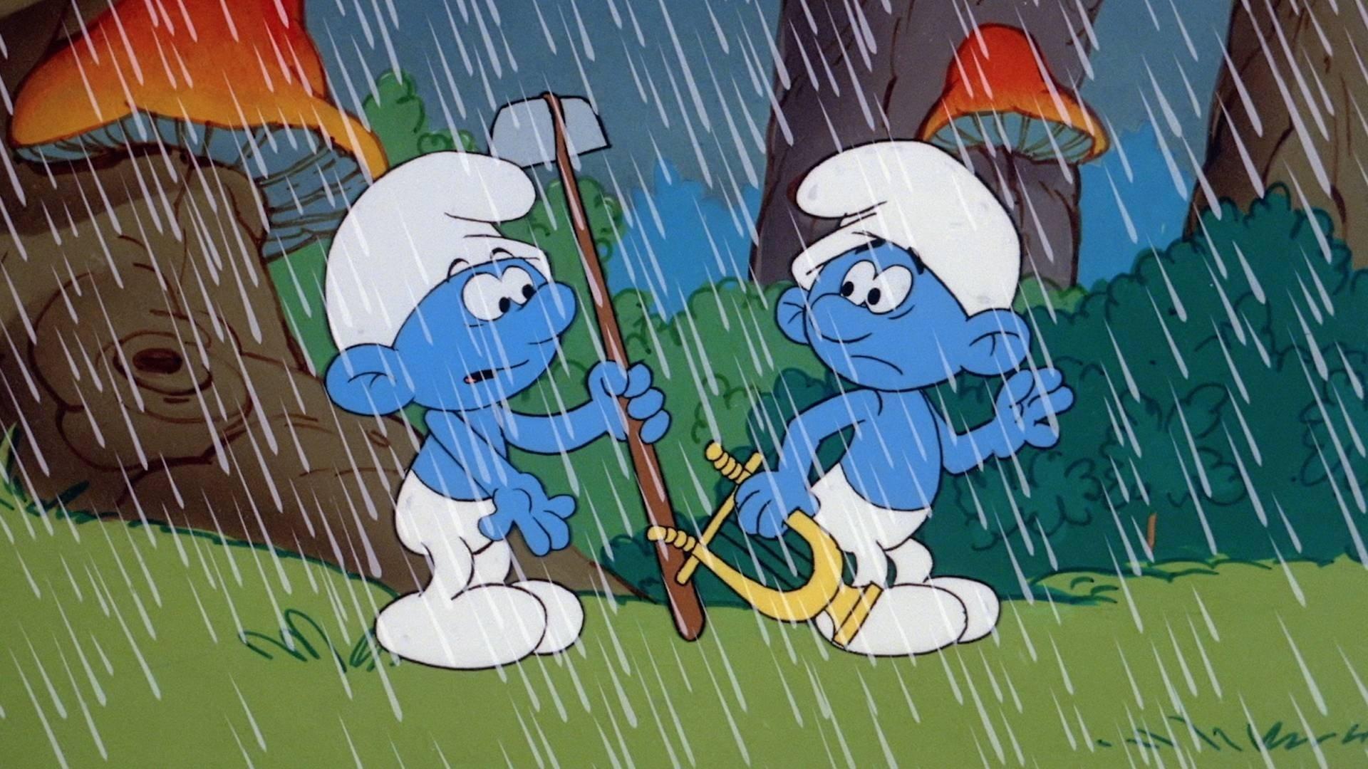 Still from Foul Weather Smurf
