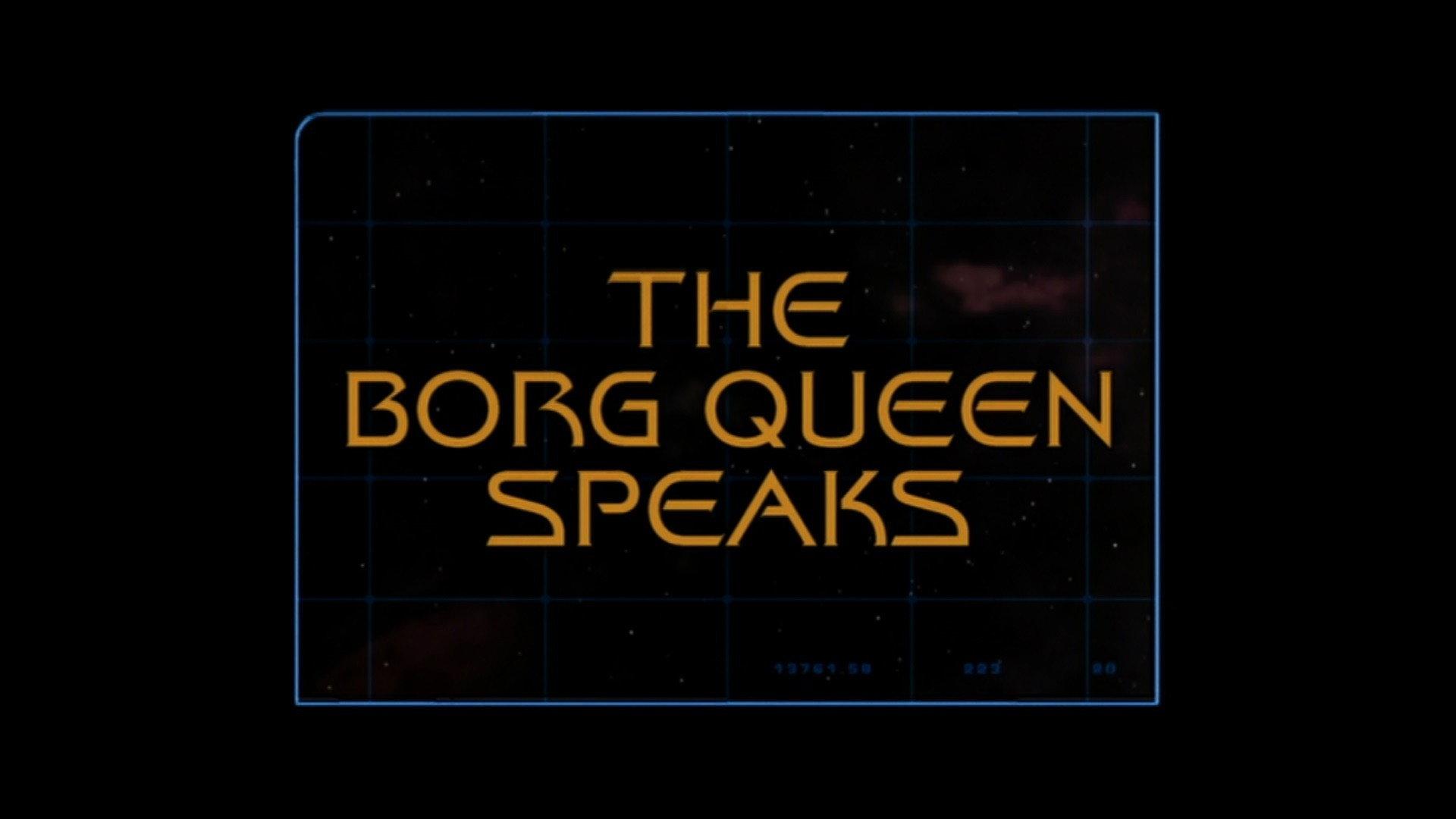 Still from The Borg Queen Speaks (Season 5)