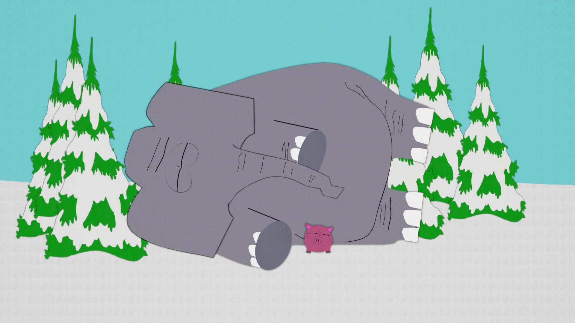 Still from An Elephant Makes Love to a Pig