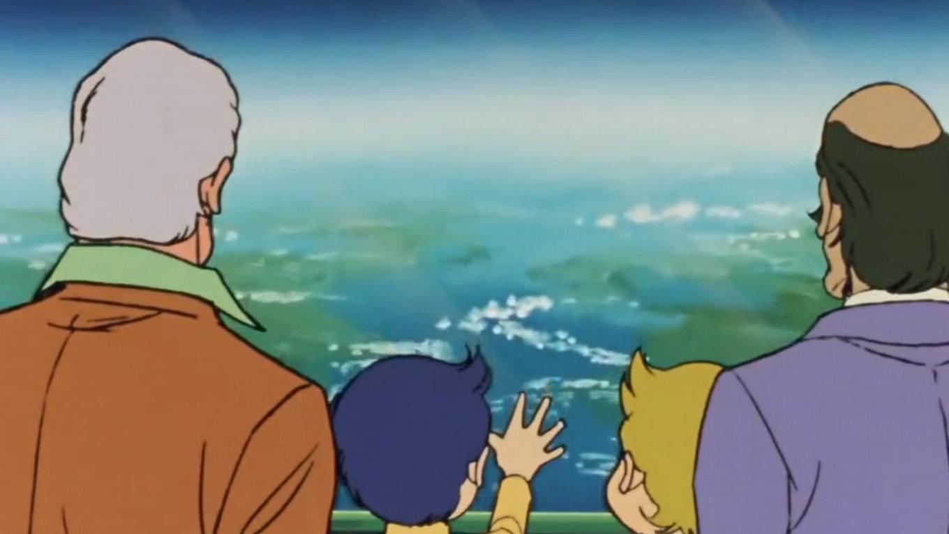 Still from Re-Entry to Earth