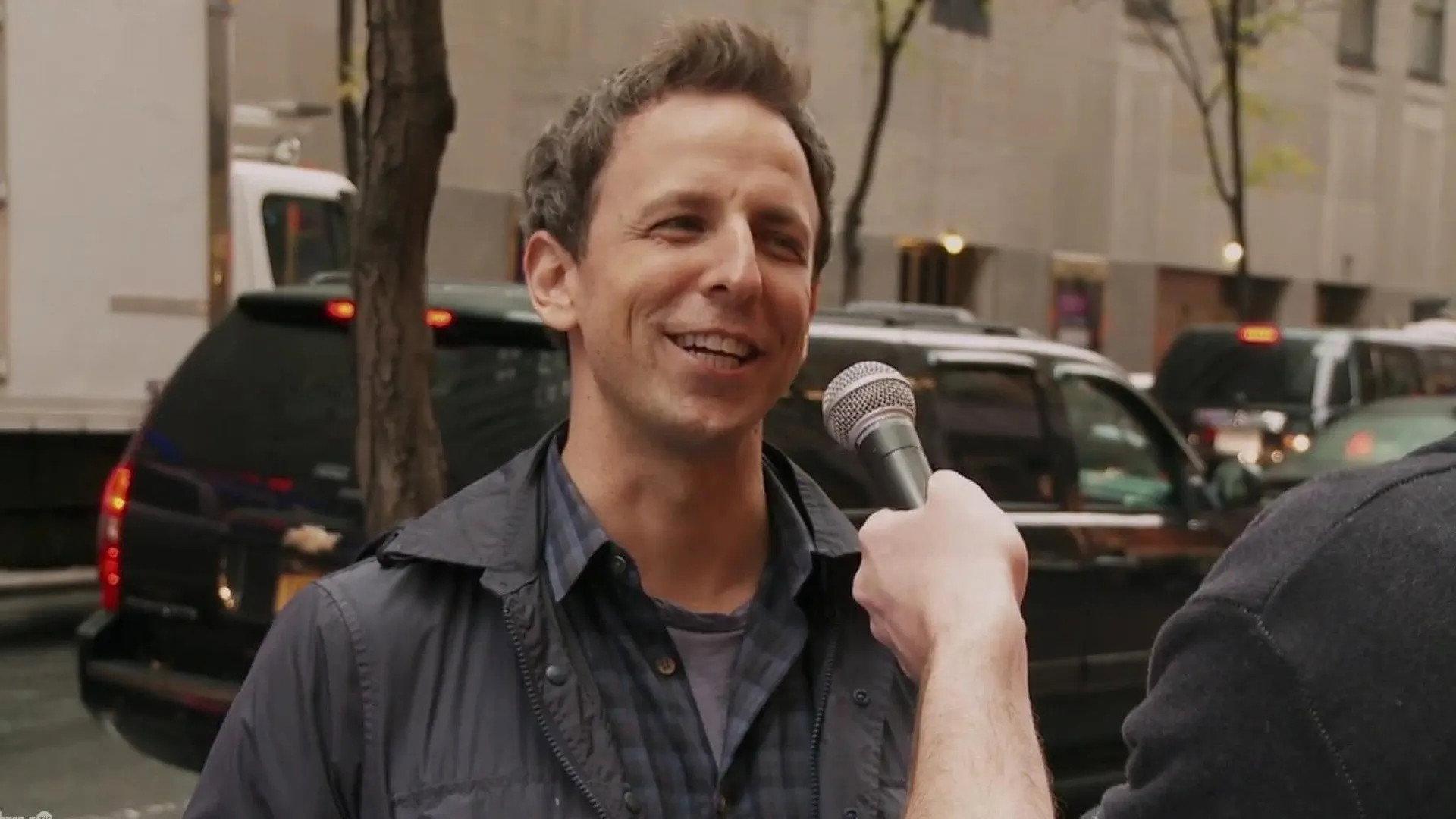 Still from She Clucks or She Sucks?, with Seth Meyers