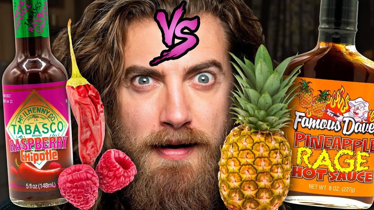Still from Fruit Hot Sauce Taste Test