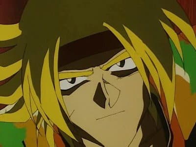 Still from Destined Battle! Domon vs. Dark Gundam