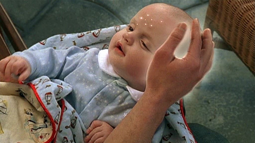 Still from Four Aliens and a Baby