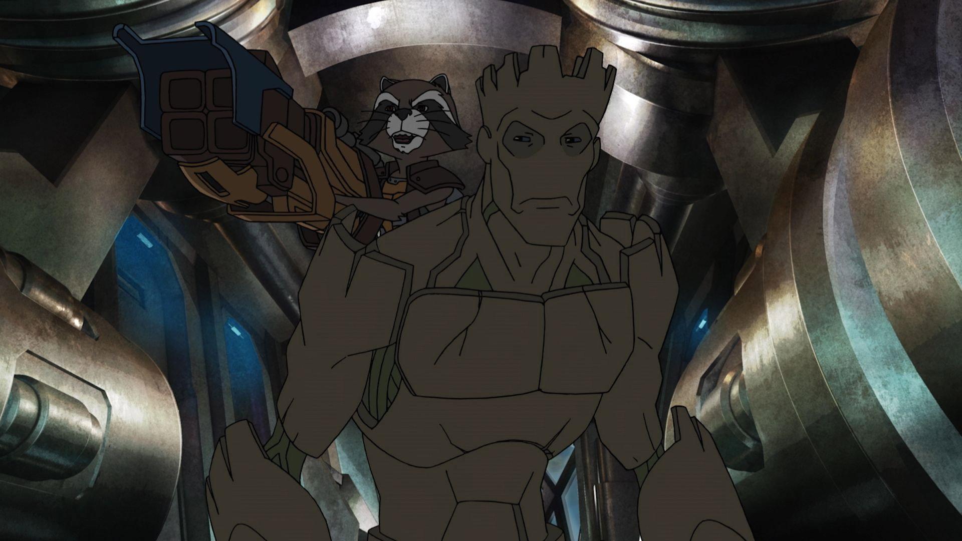 Still from Rocket! Groot! Man-Thing!