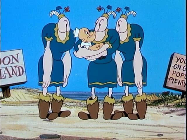 Still from Popeye the Ugly Ducklin