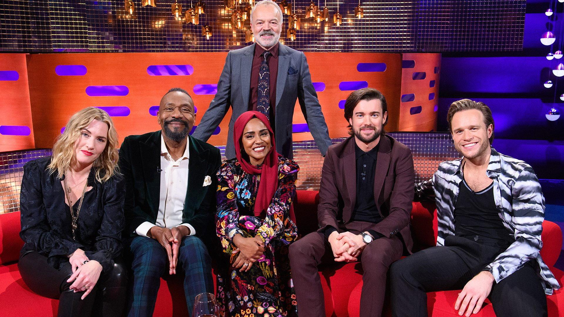 Still from Kate Winslet, Sir Lenny Henry, Nadiya Hussain, Jack Whitehall and Olly Murs