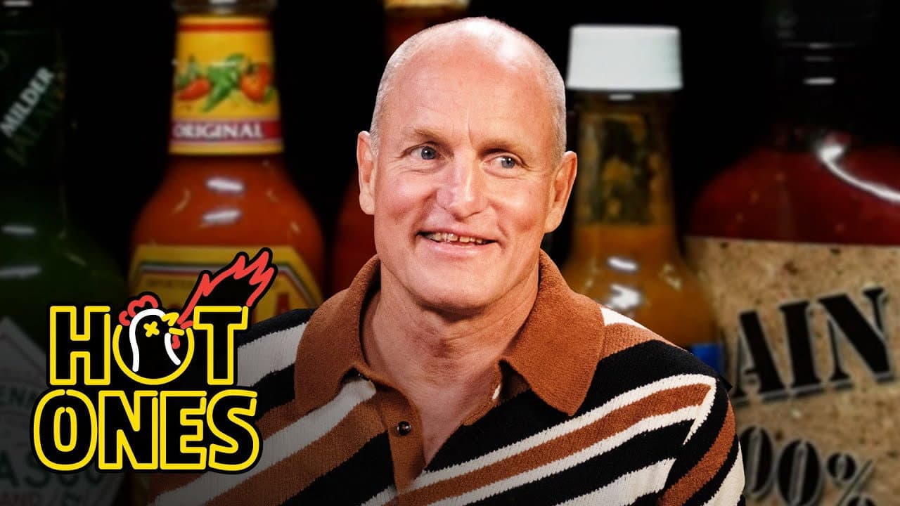 Still from Woody Harrelson Goes Through Hell While Eating Spicy Wings