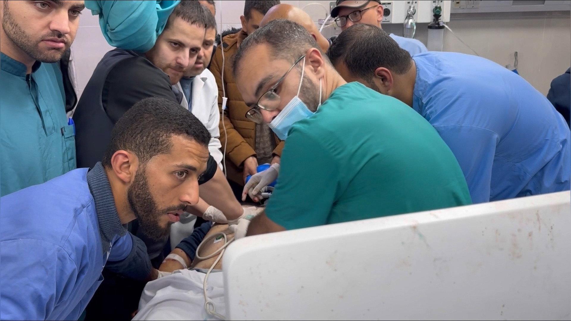 Still from 142 Days in Gaza; An American in China