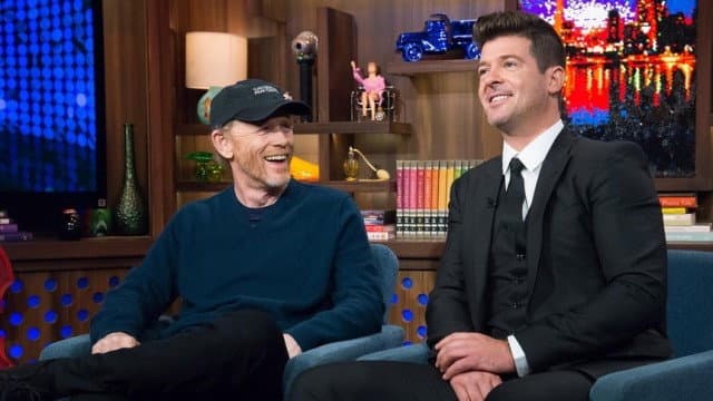 Still from Robin Thicke & Ron Howard