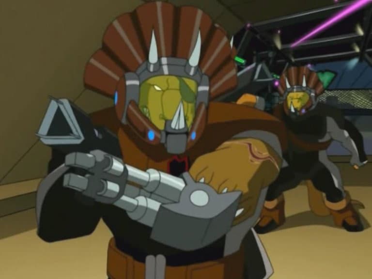 Still from Turtles in Space (2): The Trouble with Triceratons