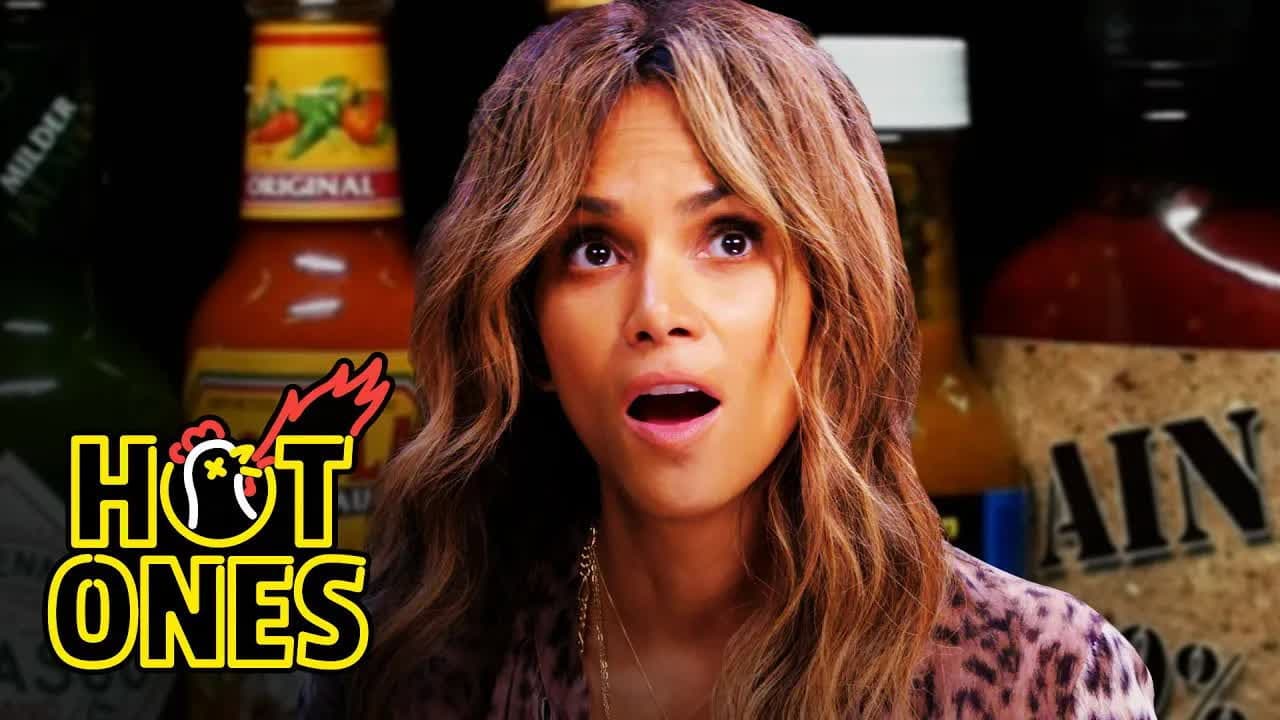 Still from Halle Berry Refuses to Lose to Spicy Wings