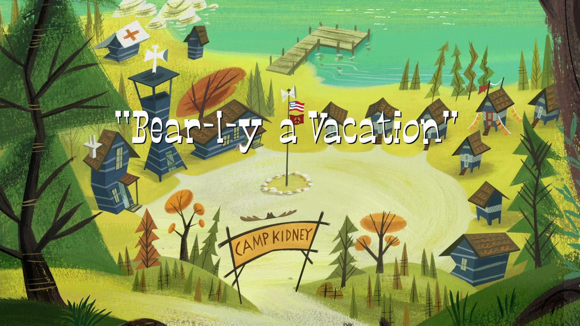 Still from Bear-l-y a Vacation