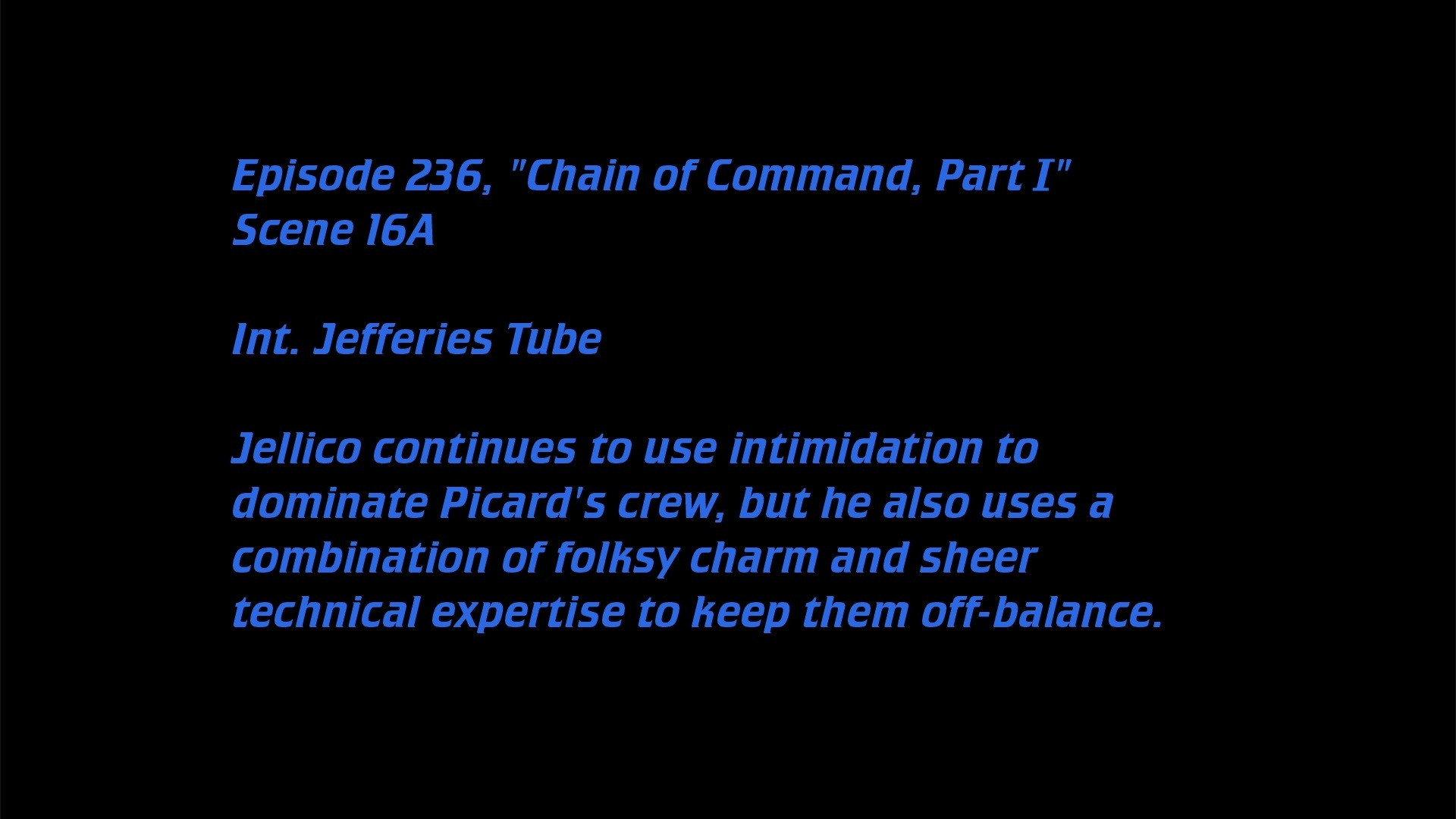 Still from Deleted Scenes: S06E10 – Chain Of Command (Part I)
